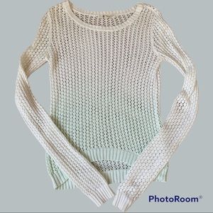Shrinking Violet Open Knit Ombré Sweater
